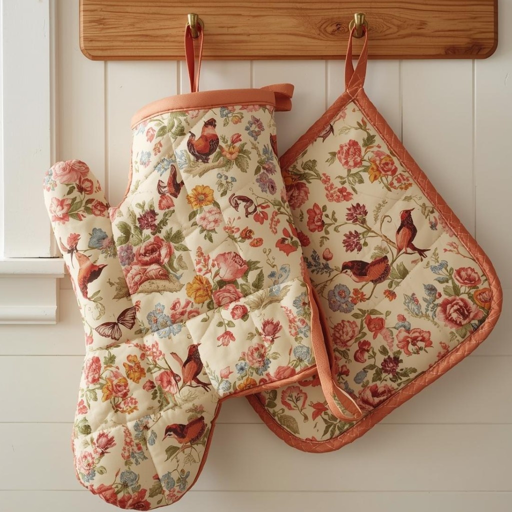 Oven mitts & pot holders (matching sets)